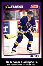 1991-92 Score American Garth Butcher #24 St. Louis Blues NHL Hockey 