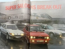 1985 BMW M535i Rover Vitesse CX GTi Turbo Magazine Feature Review Article Retro