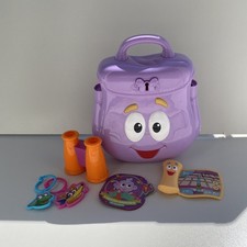 Purple Y2K Dora My Adventure Backpack with Explorer Accessories Map