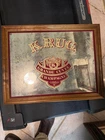 Champagne Krug Brut Grande Cuvee Reims France Vintage French Framed mirror Sign