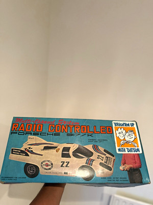 RARE Vintage Taiyo Porsche 917K Martini #22 RC Car Datsun Promo Boxed 1970s