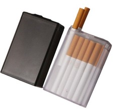 2 Piece Cigarette Transparent Plastic Flip Hard Box Case Holder Waterproof ZX-67