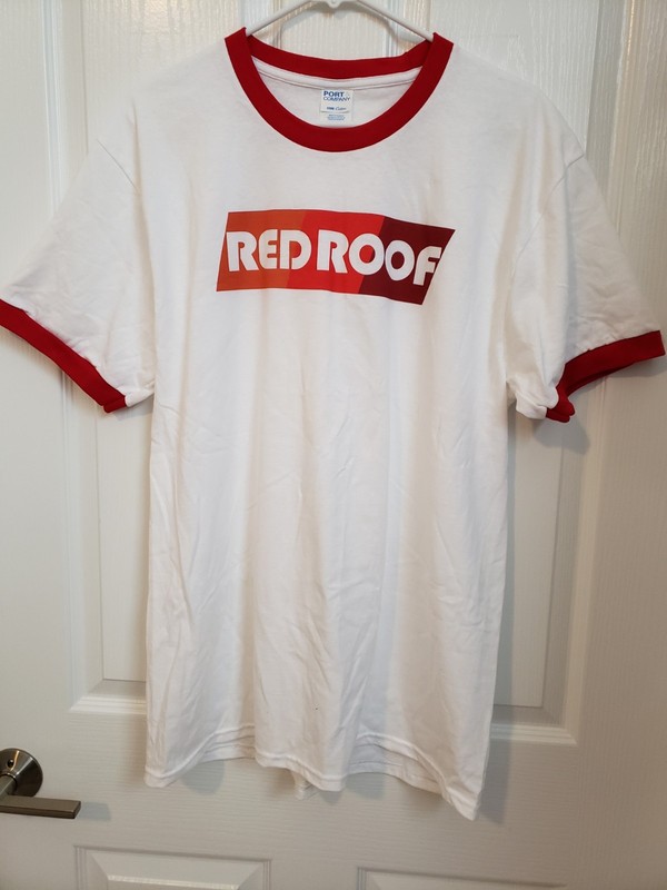 Red Roof Branded Retro Style T-shirt -- Size L