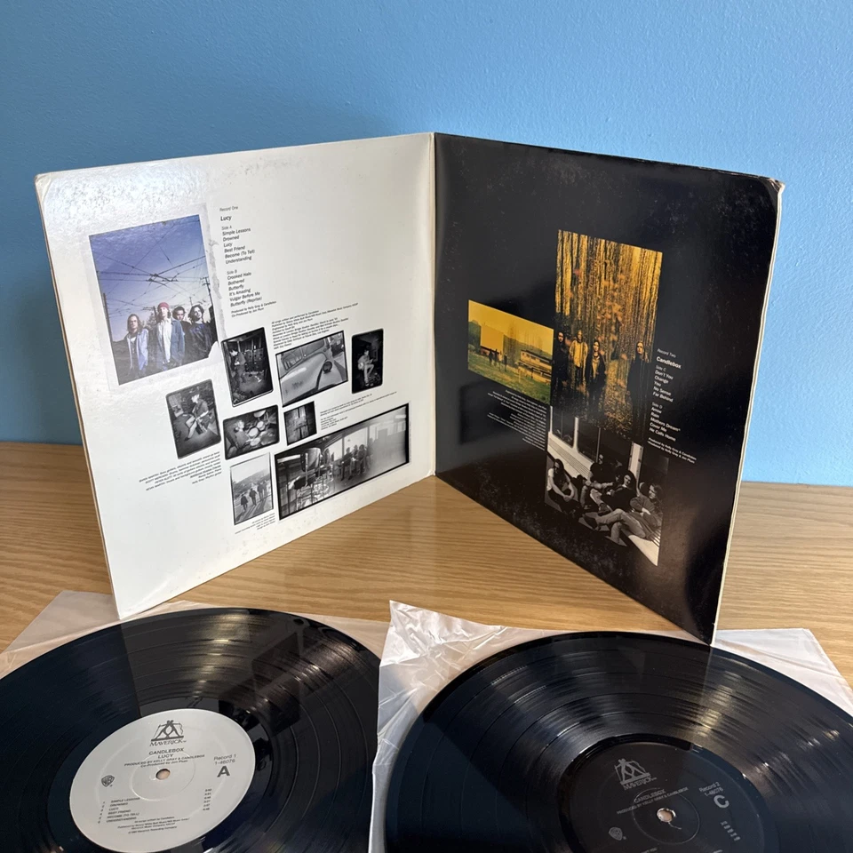 CANDLEBOX lucy self-titled 1995 US 2xLP Hype 1-46076 VG+/EX Gatefold Promotional Foto 3 de 4