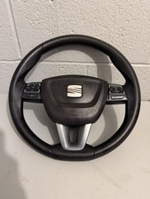 Seat Leon Steering Wheel IP Facelift 09-12 Black Silver Multifunction