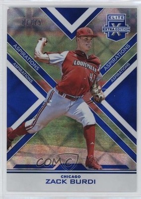 2016 Panini Elite Extra Edition Aspirations Blue 7/75 Zack Burdi #26 yf0