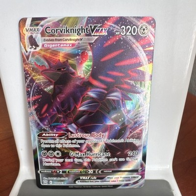 Pokémon Corviknight VMAX Battle Styles Full Art Holo Ultra Rare 110/163 320 HP  
