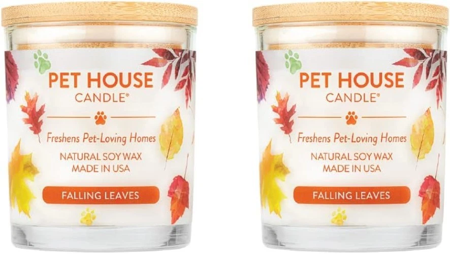 Pet House Fall Candles - Clean Burning Soy Wax Scented 2-Pack - Odor Neutralizer - Image 3 of 4