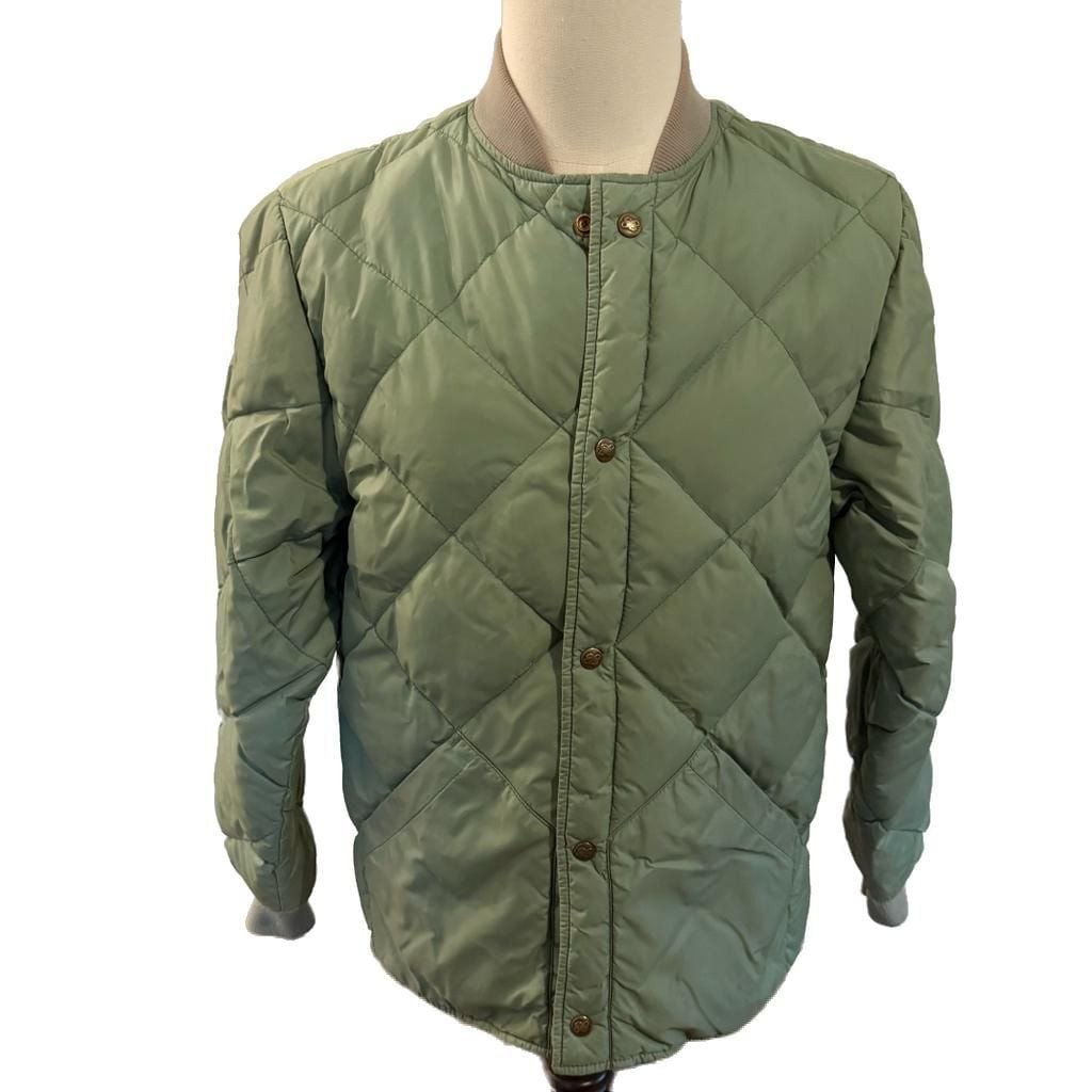 Eddie Bauer quilting down jacket black Vintage 70's Eddie Bauer