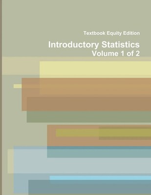 Introductory Statistics Textbook Equity Edition Taschenbuch Englisch 2014