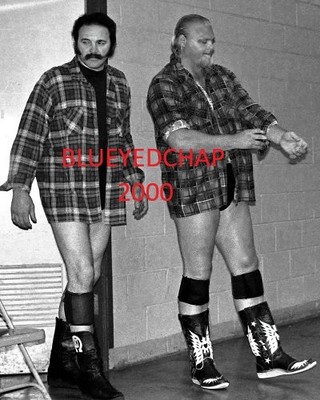 BLACKJACK LANZA & BOB DUNCUM WRESTLER 8 X 10 WRESTLING PHOTO NWA AWA WWWF
