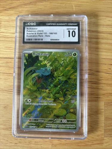 Bulbasaur 166/165 Sv: Scarlet & Violet 151 Holo - CGC Gem Mint 10