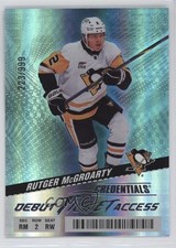 2024 Upper Deck Credentials Debut Ticket Access /999 Rutger McGroarty #112 16f8