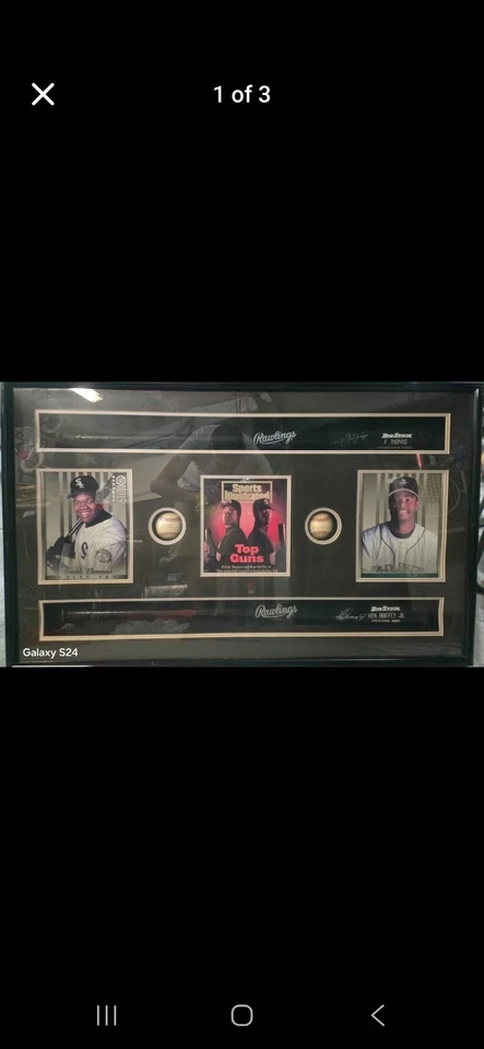 Bate firmado por Frank Thomas Foto 4 de 4