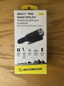 SCOSCHE GOBAT PRO 5-in-1 Vehicle Safety Tool -BLACK