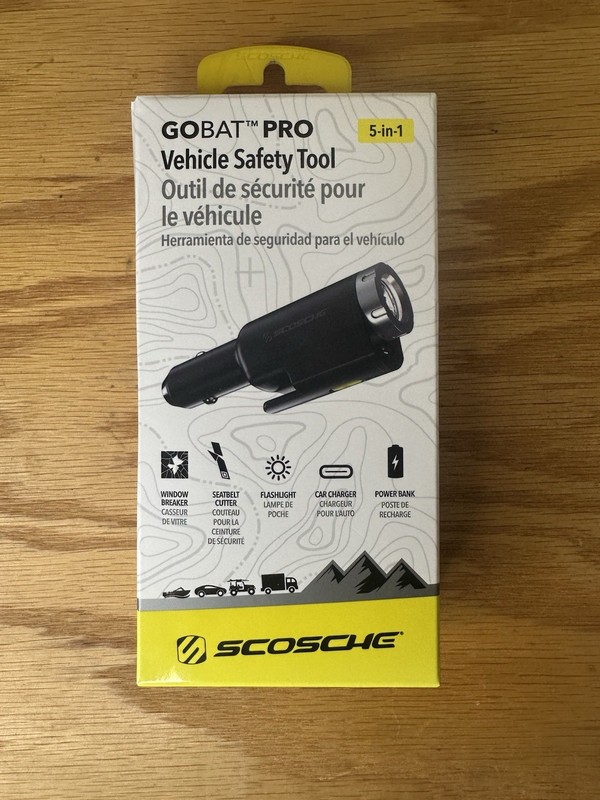 SCOSCHE GOBAT PRO 5-in-1 Vehicle Safety Tool -BLACK