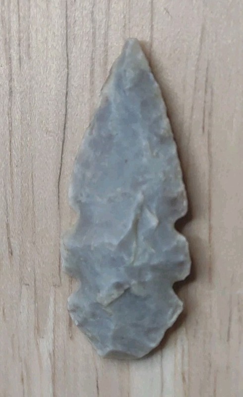 Neolithic Period Arrowhead Sahara Desert Africa 1 1/4" Double Notched Eccentric
