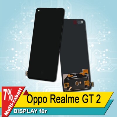 Display Für Oppo Realme GT 2 Bildschirm OLED Schwarz