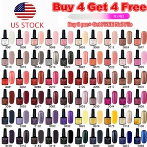Gel-Nail-Polish-UV-LED-Soak-Off-Manicure-Shiny-Salon-Gel-Nails-Art-100-Color
