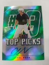 2020 Leaf Metal Draft - Top Picks Green Rainbow #/10 #TP-ZV1 Zac Veen (AU, RC)