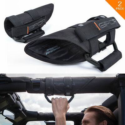 GP Grip PRO Wrangler Grab Handle x 6 BLACK (4 roll-bar+2 headrest) JL JT 4xe JK