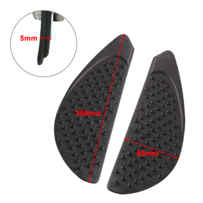 Black Gas Tank Traction Side Pad Knee Grip Decal for Honda CBR600RR 2007-2012 de