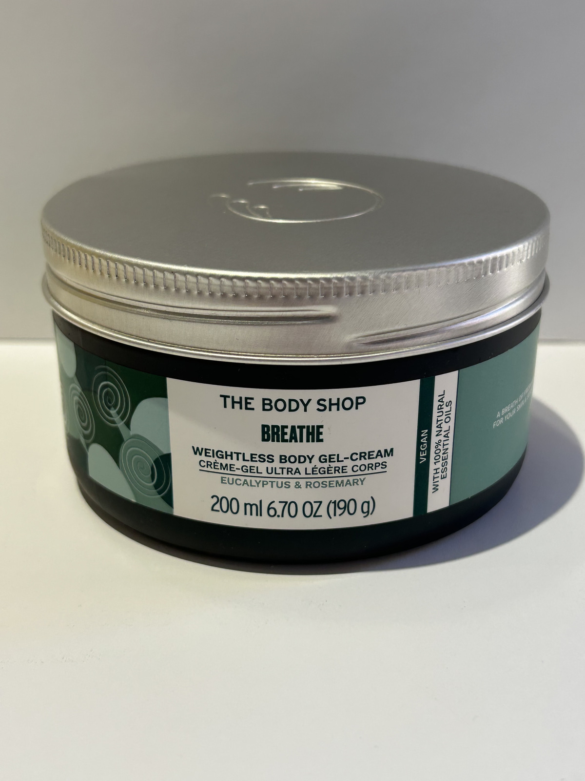 The Body Shop Breathe Body Gel Cream 200ml Eucalyptus Rosemary Vegan