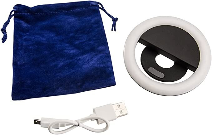 Mini Ring Light Arkon SPLEDRING Rechargeable LED Clip On-image