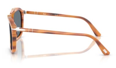 サングラス Persol FW24 Persol - 0PO0203S - 960/R5 (0PO0203S 960 R5) Persol 0PO0203S 960/R5 Striped brow/ Blue 55mm Men's