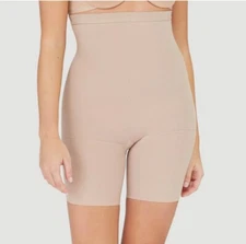 NWT~ Assets by Spanx sz 1 High Waist #871B Nude Mid Thigh Shaper Short TT22