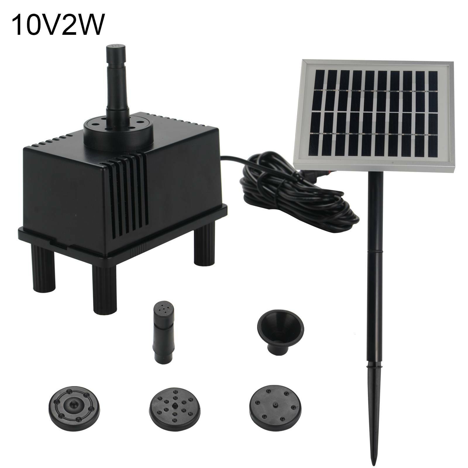 220L/H Solar Panel Powered Water Pumps Garden Pool Pond Fish Aquarium