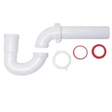 Oatey Sink Drain P-Trap with Reversible J-Bend Plastic White 1-1/2" 1000 050 138