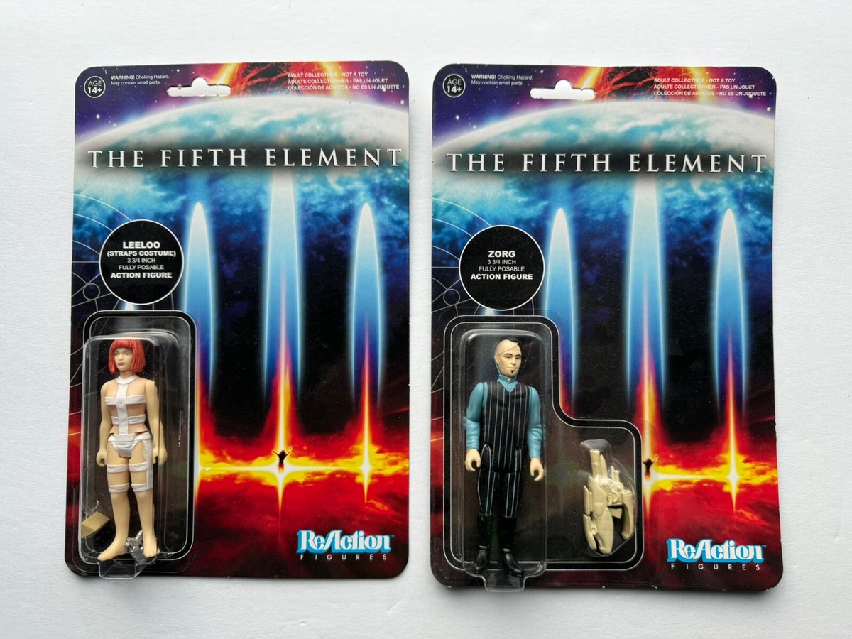 The Fifth Element Straps Leeloo and Zorg ReAction 3.75 Inch Action