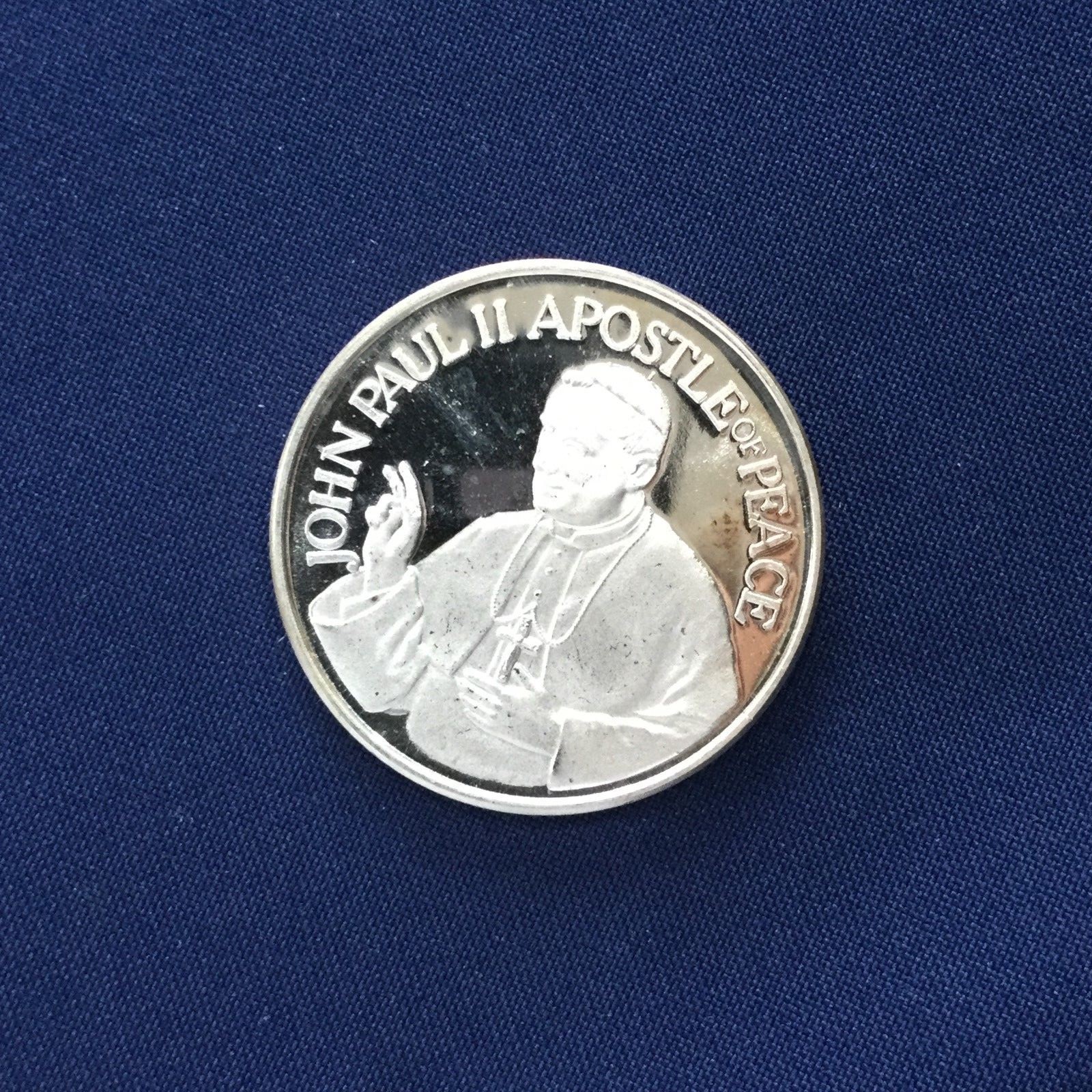 1987 Pope John Paul II Papal Visit to USA Silver Art Medal P2836 | eBay