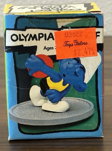 De colección. Schleich Peyo Olympian Super Smurf Discus 1979. 6710. Nuevo, caja abierta. - Imagen 9 de 11