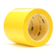   3M  COMMERCIAL Industrial PACK Vinyl Tape 471, Yellow, 4" in x 36 yd, 5.2 mil