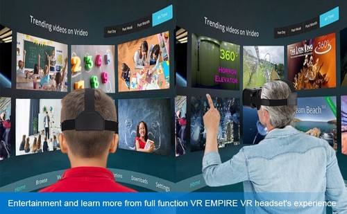 Cell Phone Virtual Reality (vr) headsets, VR EMPIRE VR Headset, Phone VR - Afbeelding 10 van 44