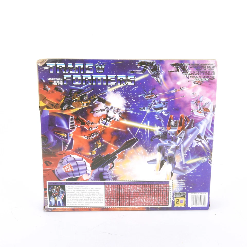 Transformers G1 Starscream Decepticon Vice Commander Action Figure Transforming - Image 2 of 4