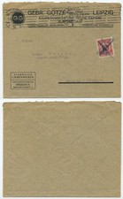 11955 - Beleg - Gebr. Götze Büro-Bedarf - Leipzig 5.12.1923 - handentwertet