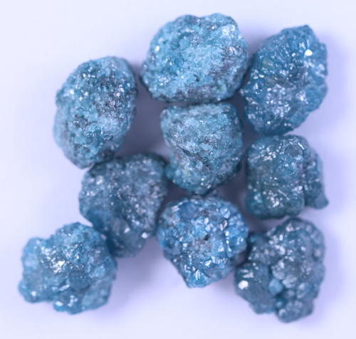 13,51Ct Natürlicher Blauer Rohdiamant Blauer Rohdiamant Ungeschliffen Blauer ... - Bild 3 von 6