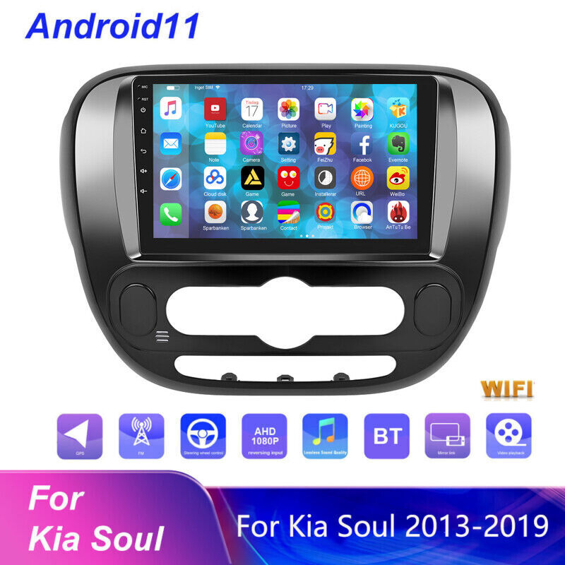 9'' Carplay For Kia Soul 20132019 Android 12 Car Stereo Radio GPS Wifi