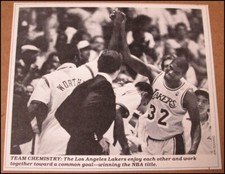 1988 Magic Johnson James Worthy Photo Clipping 5