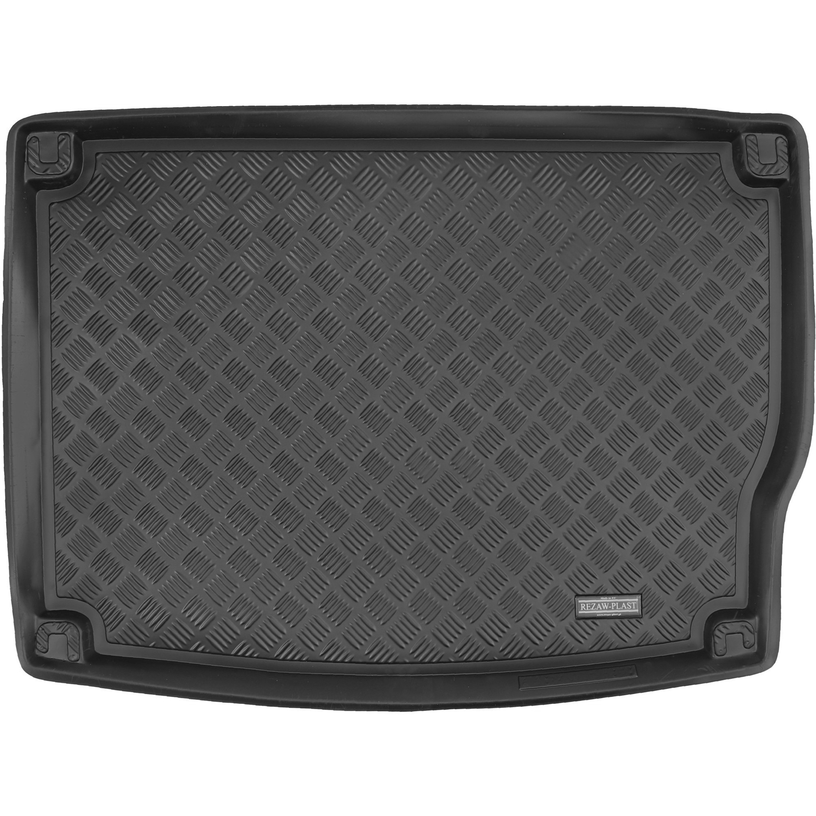 Tapis de coffre Kia Niro I 2016-2022 Rezaw-Plast antidérapant en caoutchouc noir