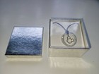 NIB DISNEY PARKS Mickey Head Pave Circle Necklace Silver Overlay Black Cord  — photo 2