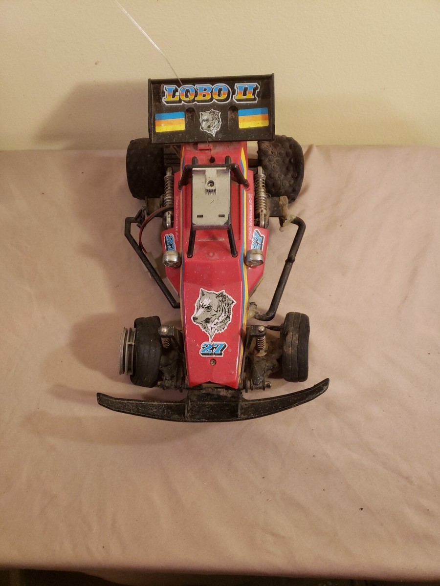 Coche de radiocontrol Nikko Lobo II vintage, años 80, con mando a