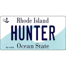 Hunter Rhode Island License Plate Tag Novelty Key Chain KC-11218