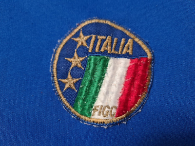 Maillot De Football Italie Vintage (1984-1986) - Taille S/M, Domicile, Occasion, état Correct, Pas De Marque
