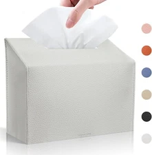 Tissue Box Cover Holder Compatible with Kleenex Disposable Paper Hand Towels New