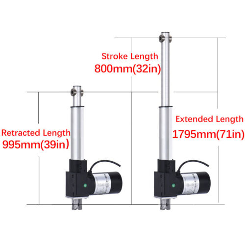 6000N Attuatore lineare elettrico DC 12V 200mm 500mm 1000mm motore lineare motore di sollevamento - Foto 31 di 36