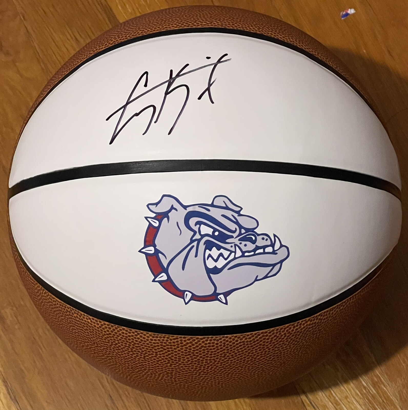 Corey Kispert Autographed Signed Gonzaga Bulldogs Logo Basketball JSA 
